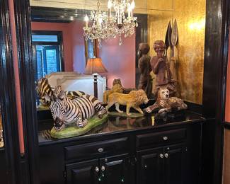 Interesting Italian, African and other animal figures