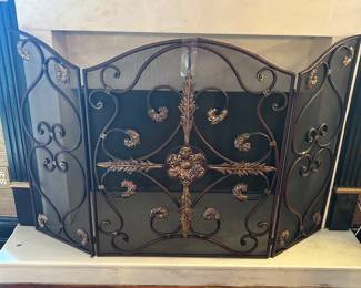 Contemporary fire screen