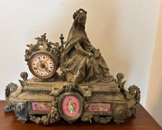 French porcelain clock