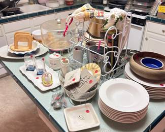 Kitchen and dining plates and serving pieces