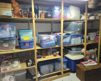 Bins of fabric and notions