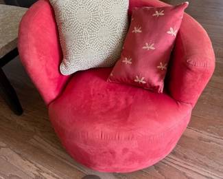 Swivel barrel chairs (2)