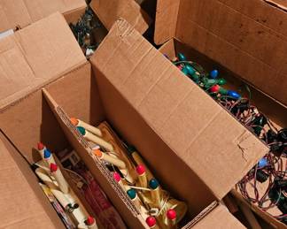 Vintage Christmas candle lights