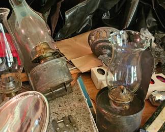 Vintage oil lamps