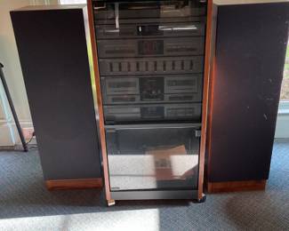 JC Penny stereo center, model 2244 $180, Speakers (pair) $160