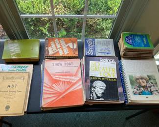 Sheet music and songbooks, $1 each