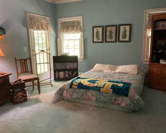 Bookcase $60, TV cabinet/bookshelf $90, Vintage Confederate prints