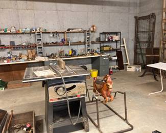 Table saw, rocking horse