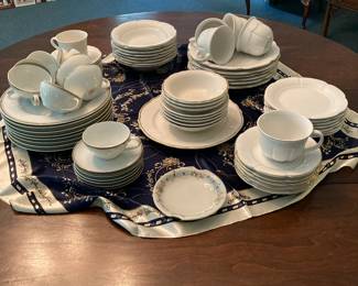 Gold white fine china Royalton China Co., Venetian Gold china (sold individually, various prices)