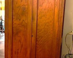 Oak armoire.