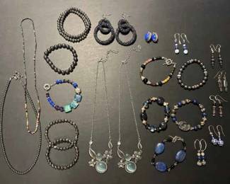 Beaded Costume Jewelry in Blues, Purples, More Colors 
