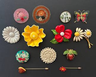 Statement Floral Brooches
