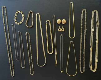 GoldToned Costume Jewelry 