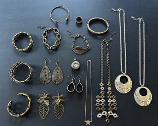 Mixed Metal Costume Jewelry