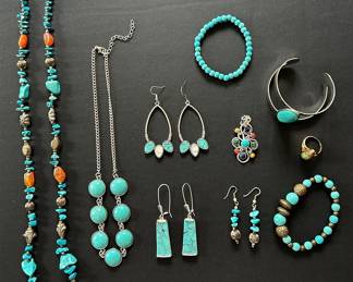 Real Faux Turquoise Jewelry 
