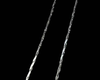 18k White Gold Necklace, Braided Chain 6.76g