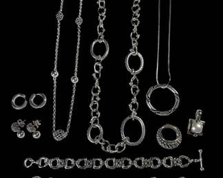 Michael Dawkins Sterling Silver 14k Plated Jewelry 250g