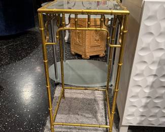 bamboo side table