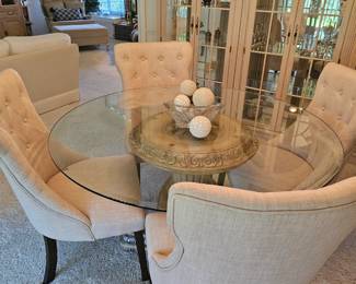 GLASS TOP TABLE
