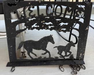 Iron Welcome Sign