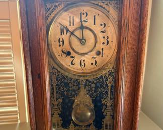 NEW HAVEN PARLOR CLOCK CIRCA 1918 8 DAY TIME