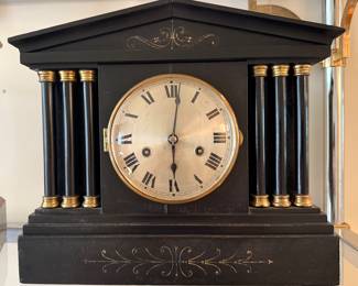 HAMBURG AMERICAN CO. MANTEL CLOCK. Strikes on half hour and hour.