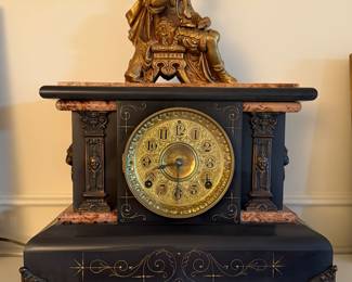 SETH THOMAS ADAMANTINE MANTEL CLOCK CIRCA 1900