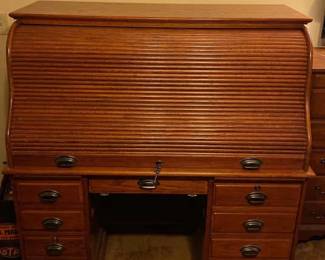 Rolltop Secretary computer Desk 