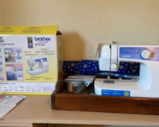 004 Brother Sewing Machine And Fabric