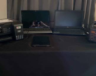 Epson Eco tank Printer Jackery Portable Power Station  Acer Laptop  Dell Laptop