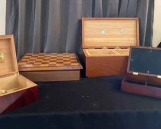 Humidors Jewelry Box And Wooden Game Set 