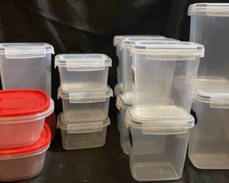 Various Reusable Storage Containers Includes Rubbermaid Bowls