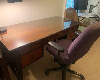 Ethan Allen solid wood desk
