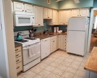 Recently updated kitchen with self-closing cabinetry