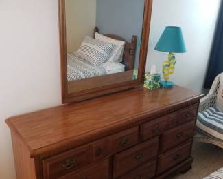 Dresser with mirror