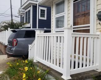 Limited amount of vinyl railing