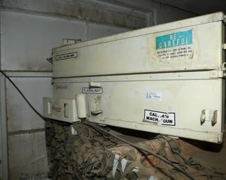 Metal Storage Ammo Box from a M60A3 Tank