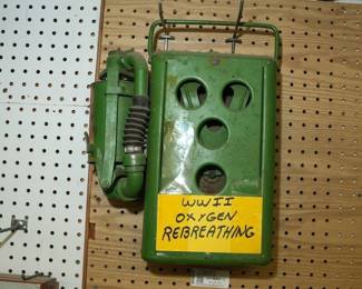 US Military WWII Oxygen Rebreather Rebreathing