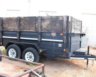 Dump Trailer with Wood Sides Tandem Axle BP