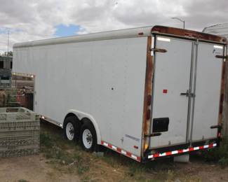 Gooseneck Trailer, Enclosed, Tandem Axle