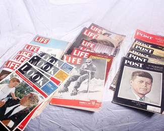 Life, Look and Post magazines, JFK assassination,