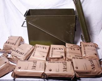 20mm ammo can filled with 10x MRE Meals