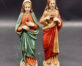 Jesus & Virgin Mary Figurines from Taiwan