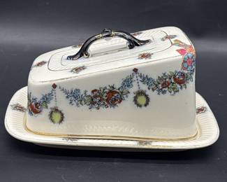 Vintage Porcelain Cheese Domed Tray