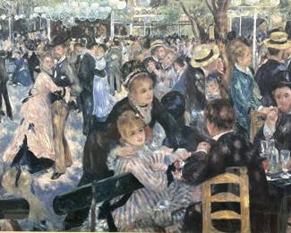 Famous Renoir Impressionist Print, Framed