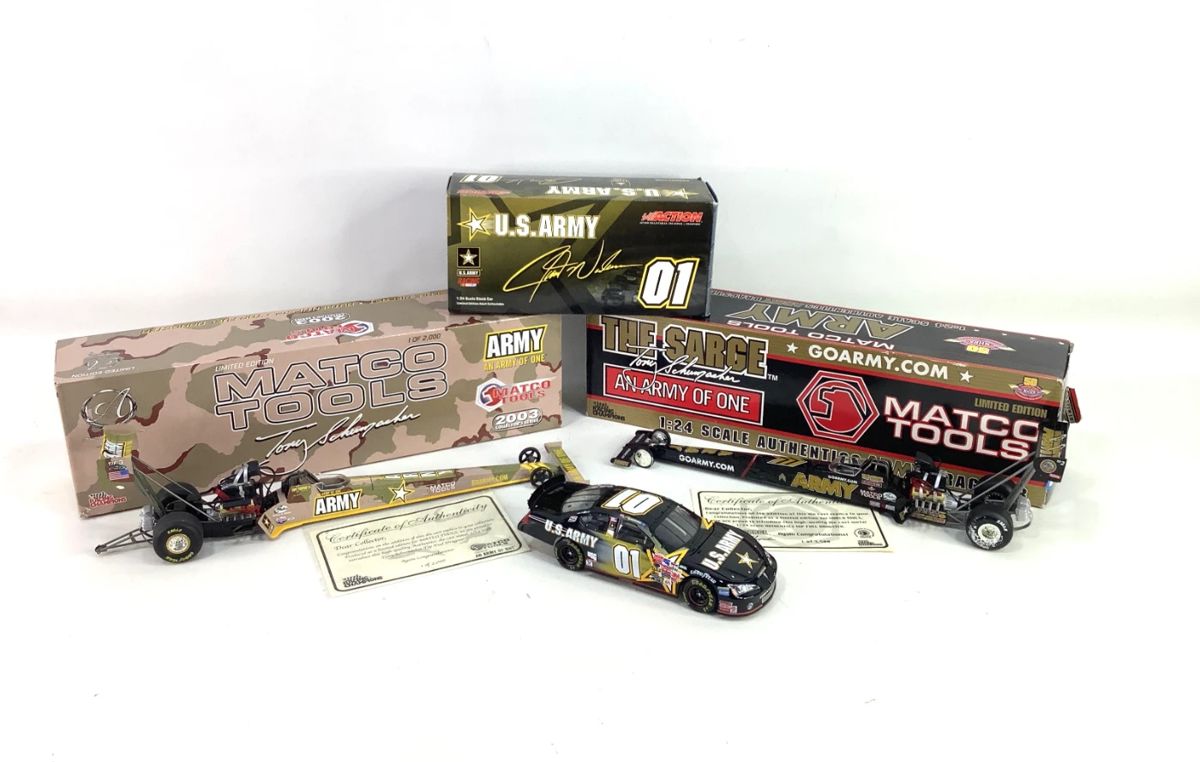 Matco Tools Diecast Dragsters & Nascar Jerry Nadeau / U.S. Army