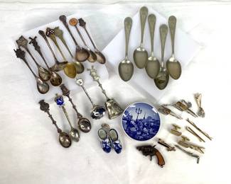 Tie Tacks, Cufflinks, Collector Spoons, and More