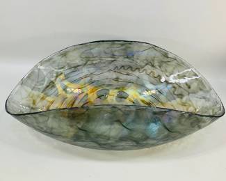 Art Glass Folded Bowl