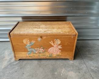 Vintage Wooden Toy Box