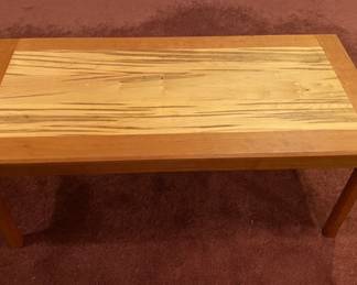 Custom built wood coffee table